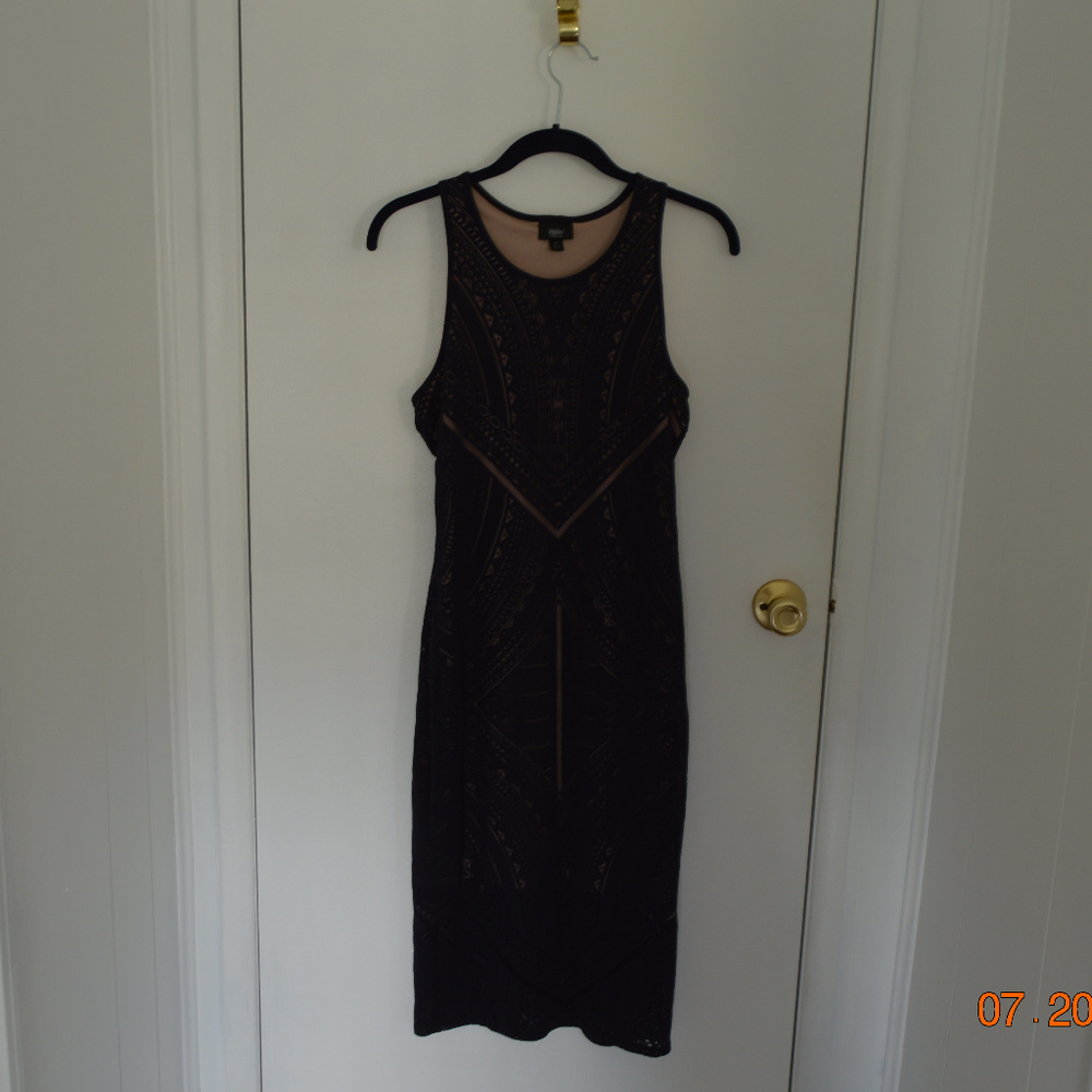 Lace overlay Dress, midi